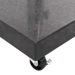 Socle de parasol en granit à roulette