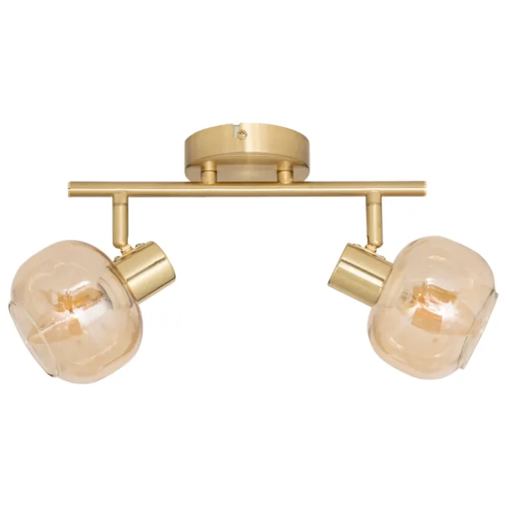 Spot orientable en verre et métal
