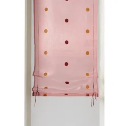 Store à remonter en organza jacquard à pois