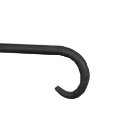 Support de lampe métal brut carré