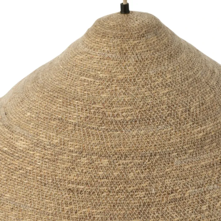 Suspension chapeau en jonc