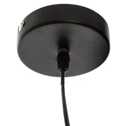 Suspension design en métal et raphia