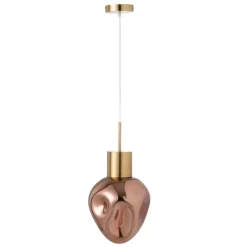 Suspension en verre et métal