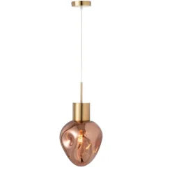 Suspension en verre et métal