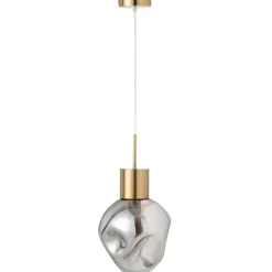 Suspension en verre et métal