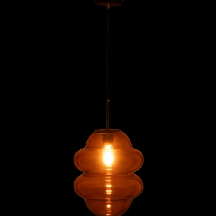 Suspension en verre fumé rétro