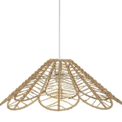 Suspension fleur en corde