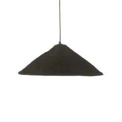 Suspension luminaire chapeau jonc naturel