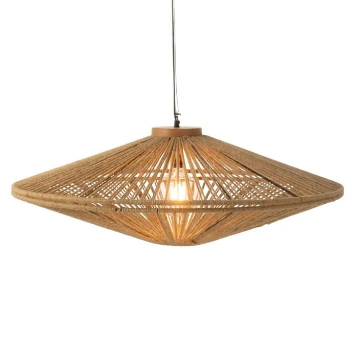 Suspension luminaire en fibre naturelle
