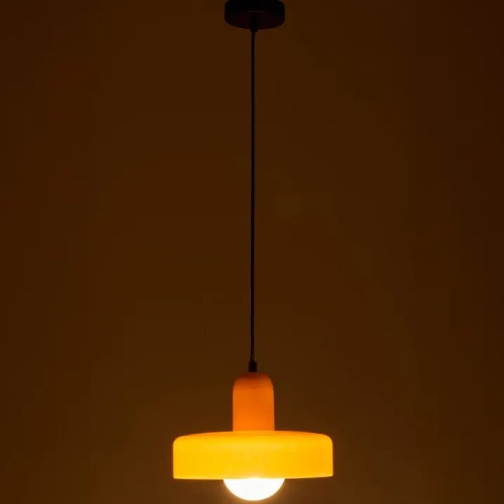 Suspension luminaire rétro en verre