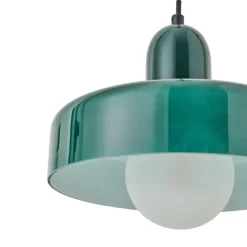 Suspension luminaire rétro en verre