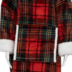 Sweat plaid à capuche