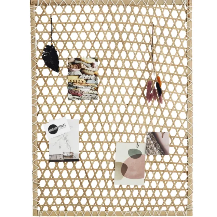 Tableau mural en bambou tressé