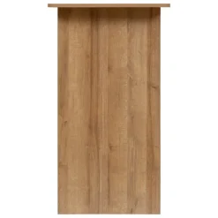 Table bar aspect bois avec rangements intégrés