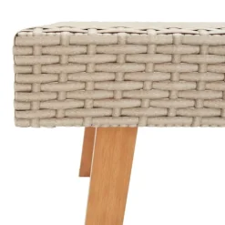 Table basse de jardin en résine tressée