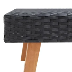Table basse de jardin en résine tressée