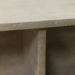 Table basse longue travertin