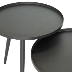 Table basse ronde semi gigogne