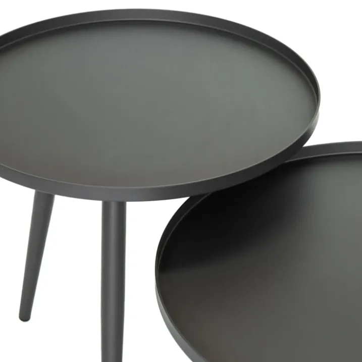 Table basse ronde semi gigogne
