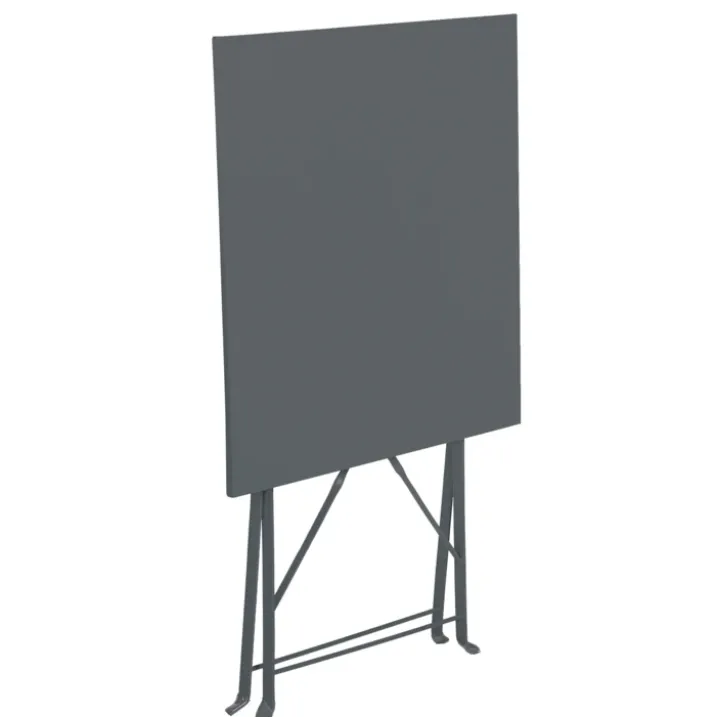 Table carrée de jardin pliante en acier