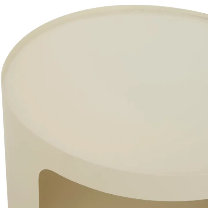 Table d’appoint ronde avec niches de rangement