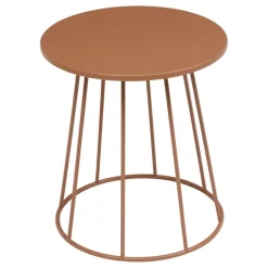 Table d’appoint ronde en acier