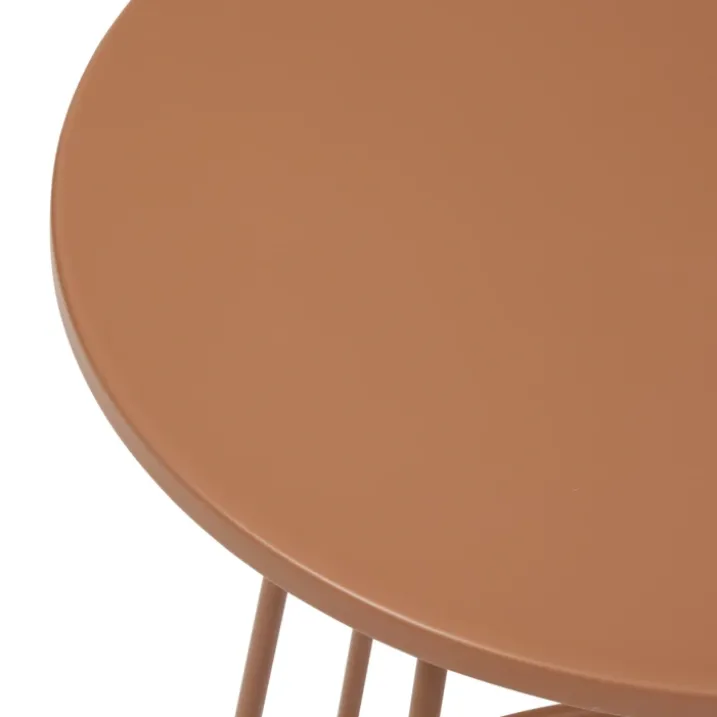 Table d’appoint ronde en acier