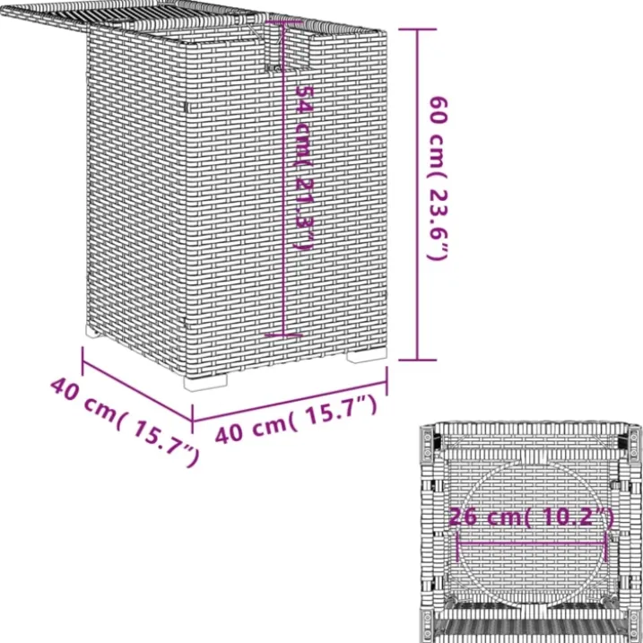 Table de couverture de bouteille de propane