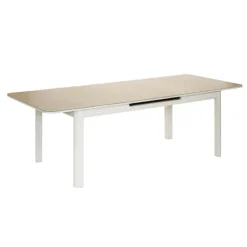 Table de jardin en aluminium et verre