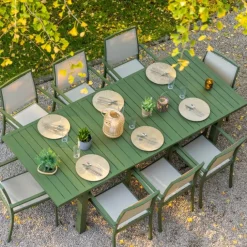 Table de jardin extensible 8/10 personnes