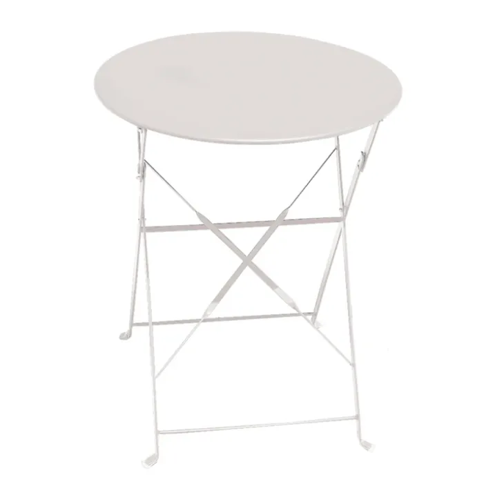 Table de jardin pliante en acier ronde