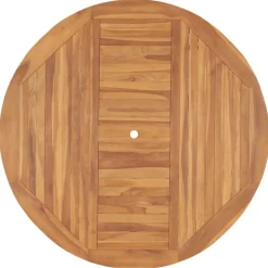 Table de jardin ronde en bois