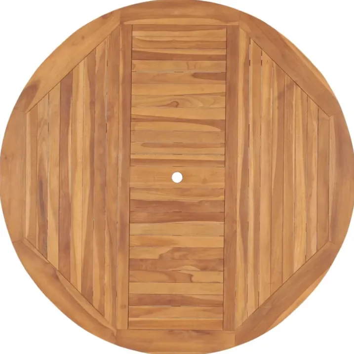 Table de jardin ronde en bois