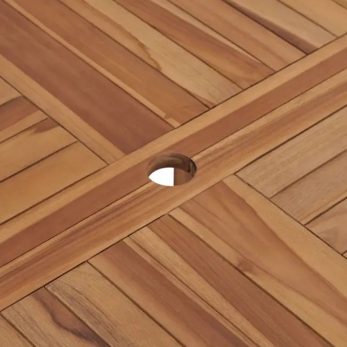 Table de jardin ronde en bois