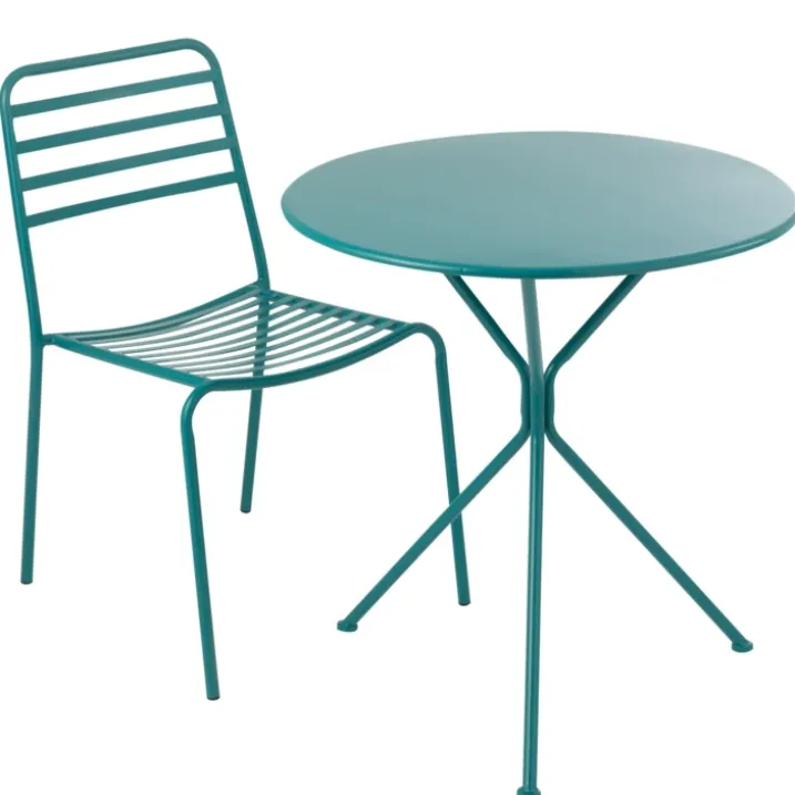 Table de jardin ronde en métal