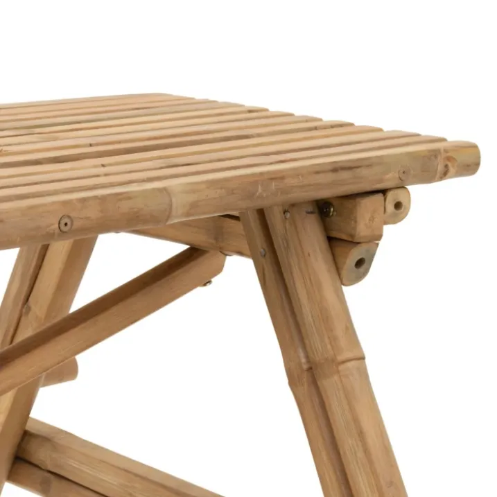 Table de pique-nique en bambou naturel
