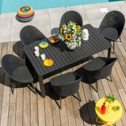 Table rectangulaire extensible 8/10/12 personnes