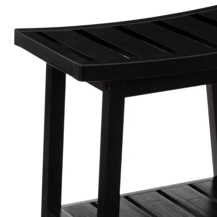 Tabouret de rangement en bambou