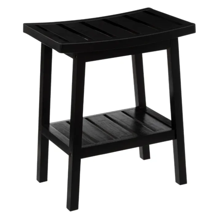 Tabouret de rangement en bambou