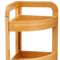 Étagère d'angle en bambou