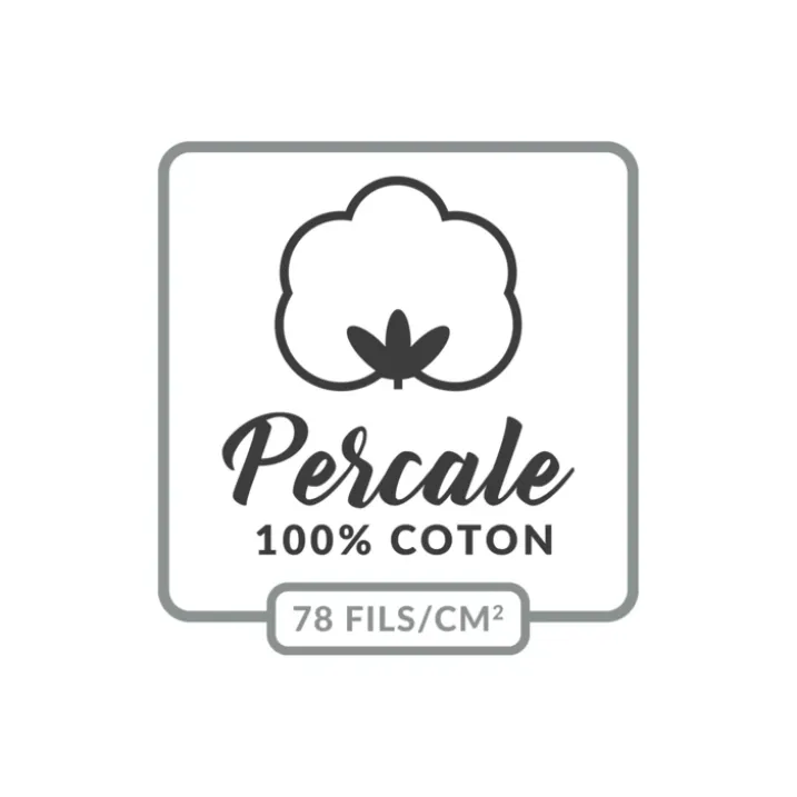 Taie de traversin percale de coton ORIGINE