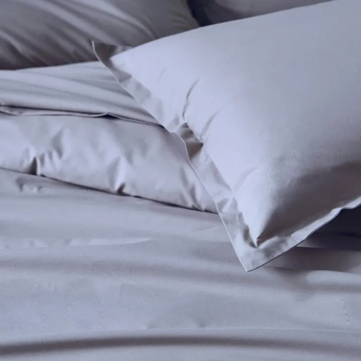 Taie de traversin percale de coton piquée unie