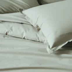 Taie de traversin percale de coton piquée unie