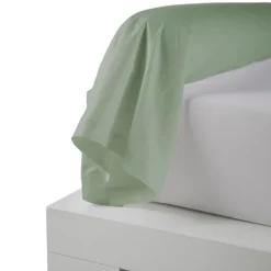 Taie de traversin percale de coton piquée unie