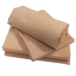 Taie de traversin percale de coton piquée unie