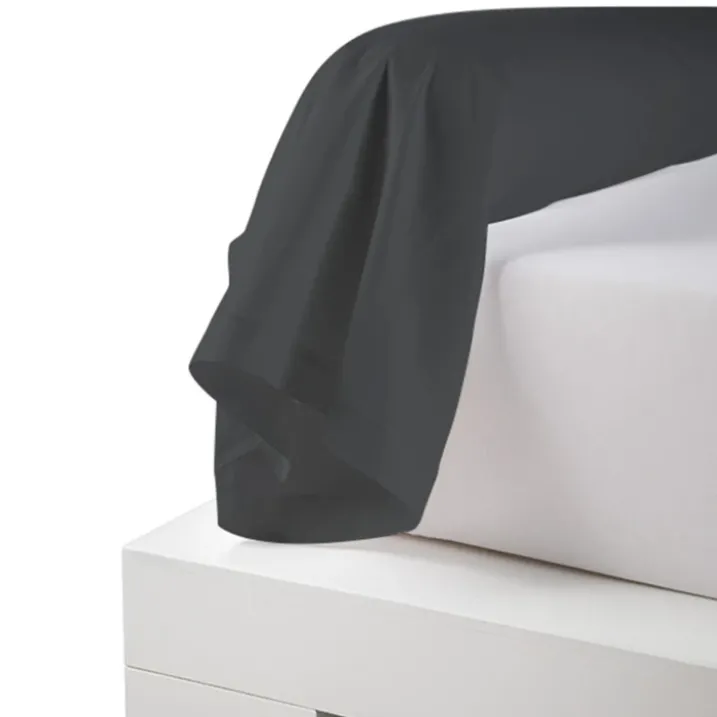Taie de traversin percale de coton piquée unie