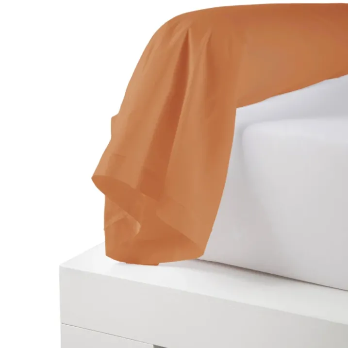Taie de traversin percale de coton piquée unie