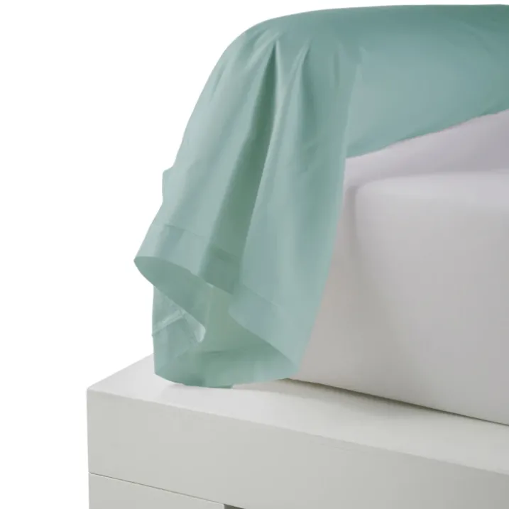 Taie de traversin percale de coton piquée unie