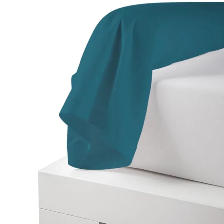 Taie de traversin percale de coton piquée unie