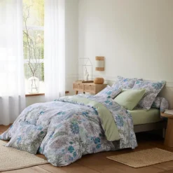 Taie de traversin satin de coton végétal